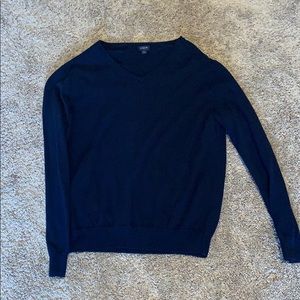 J Crew Navy V neck sweater